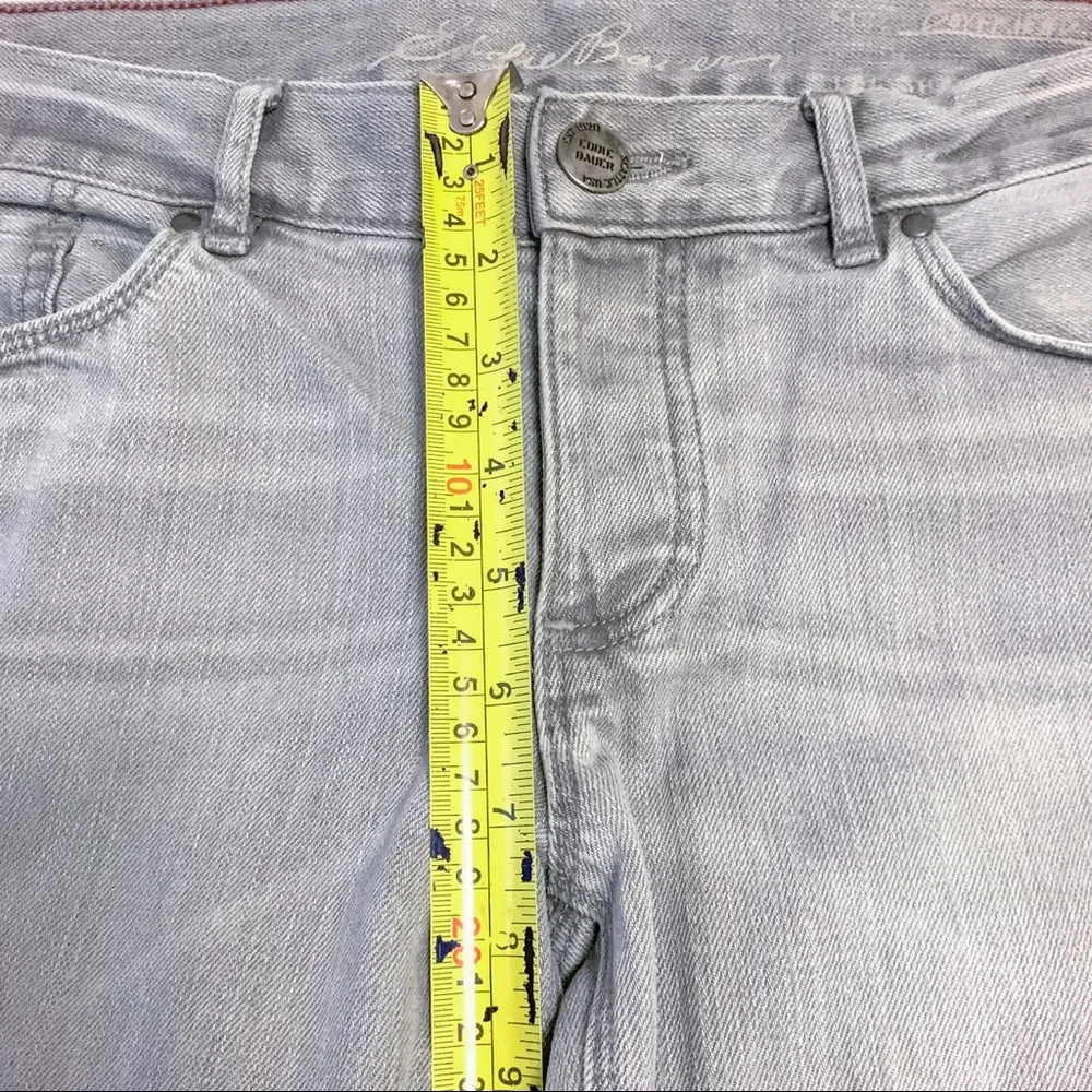 EDDIE BAUER Grey Cuffed Cropped Jeans - Picture 12 of 14
